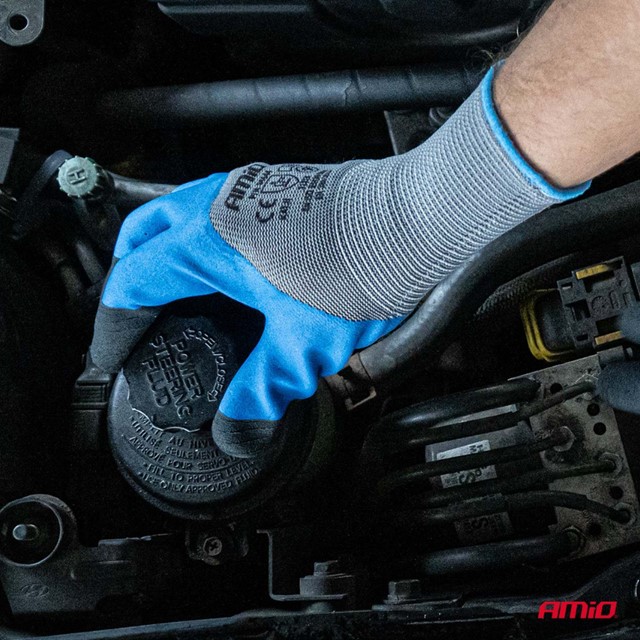 Rękawice ochronne poliestrowe powlekane pianą 3/4, rozmiar 9, 3131X, 4 sztuki