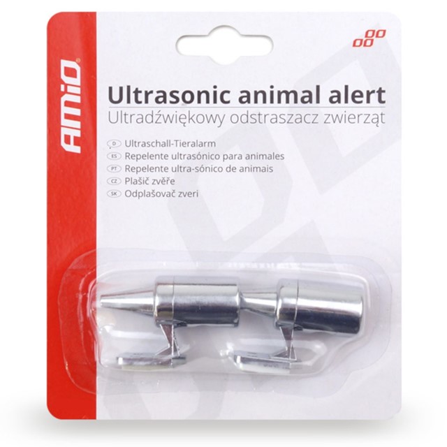Ultradźwiękowy odstraszacz zwierząt, 2 szt., chromowane gwizdki