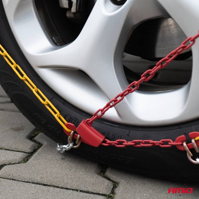 Łańcuchy śniegowe na koła AMiO KN-120 12mm do opon 235/50 R17