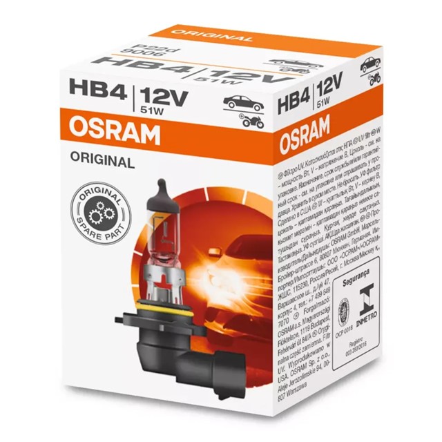 Żarówka HB4 9006 OSRAM Original P22d 12V 51W