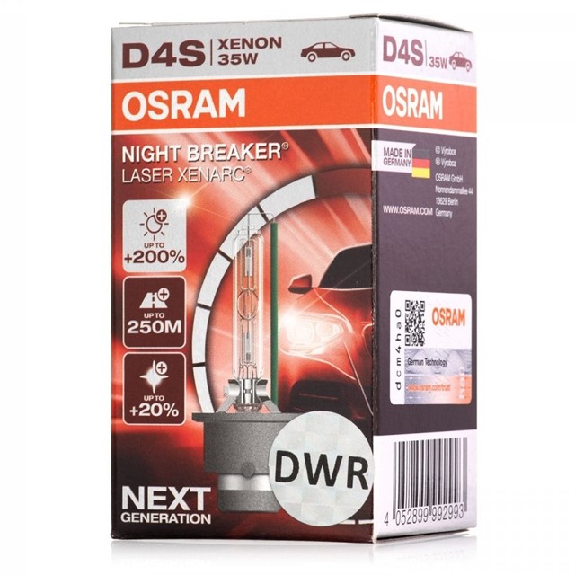 Żarnik D4S OSRAM Night Breaker Laser Xenarc 42V 35W