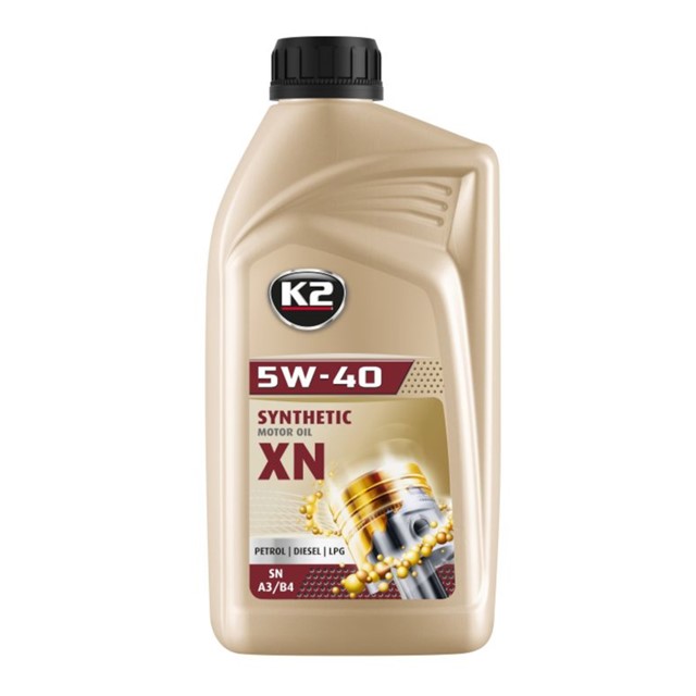 Olej 5W40 K2 Texar XN 1L SN A3/B4 (syntetyczny, PB ON LPG)
