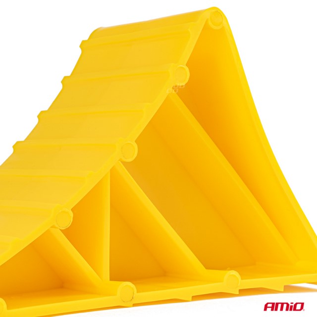 Klin pod koło samochodowe, blokada przyczepy (zestaw 4 sztuk)