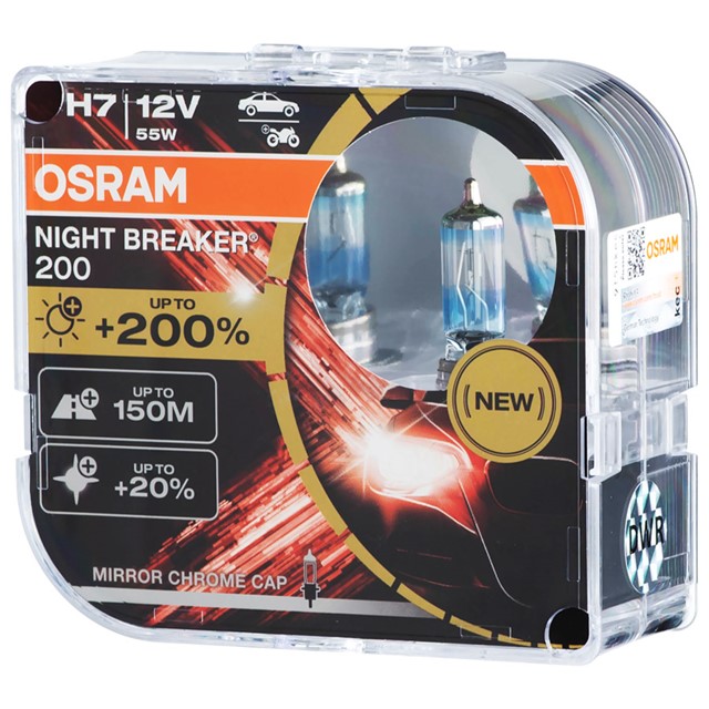Żarówki H7 OSRAM Night Breaker 200 12V 55W