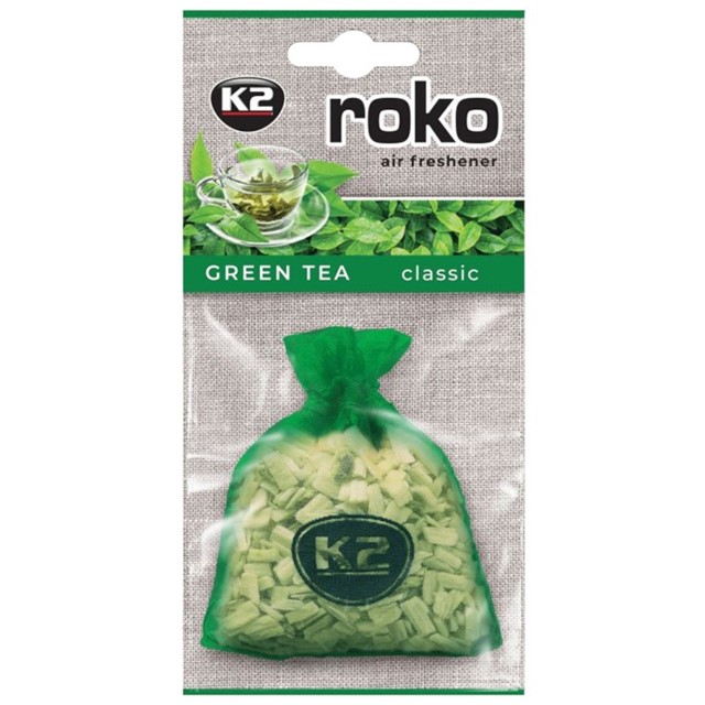 Zapach do samochodu K2 Roko Green Tea 20g