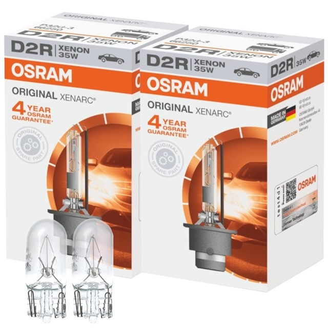 Żarniki D2R OSRAM Original Xenarc 85V 35W (4500K) + żarówki W5W