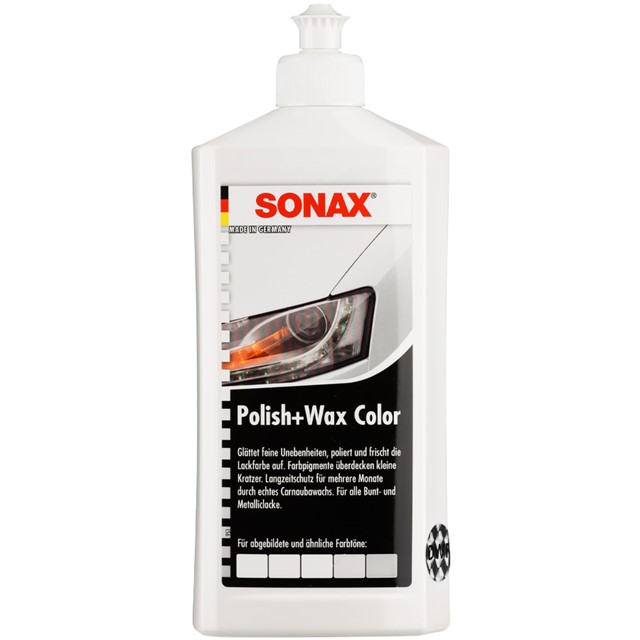 Wosk koloryzujący Biały SONAX Polish&Wax Color Nano Pro 500ml
