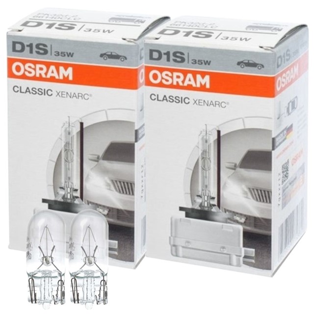 Żarniki D1S OSRAM Classic Xenarc 85V 35W (4300K) + żarówki W5W