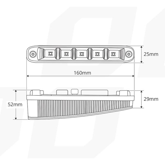 Światła do jazdy dziennej LED AMIO 506HP 1000Lm (automat)