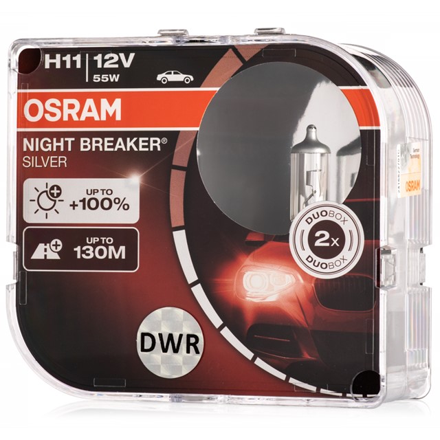 Żarówki H11 OSRAM Night Breaker Silver 12V 55W