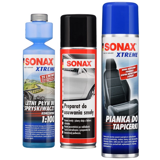Zestaw kosmetyków SONAX do pielęgnacji samochodu + kuferek #2