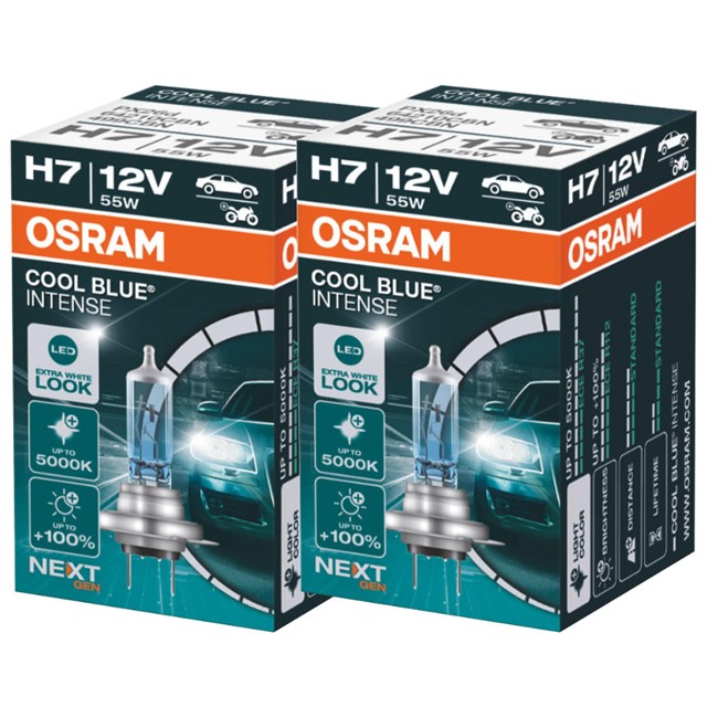 Żarówki H7 OSRAM Cool Blue Intense Next Gen 12V 55W (5000K)