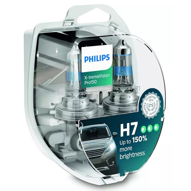 Żarówki H7 PHILIPS X-tremeVision Pro150 +150% 12V 55W
