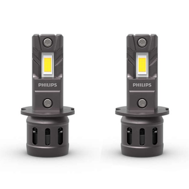 Żarówki LED H3 PHILIPS Ultinon Access 2500 12V 13W (LED-HL, 6000K, łatwy montaż) + żarówki LED W5W