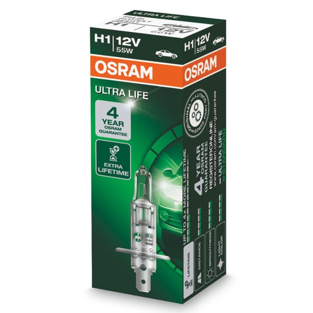 Żarówka H1 OSRAM Ultra Life 12V 55W