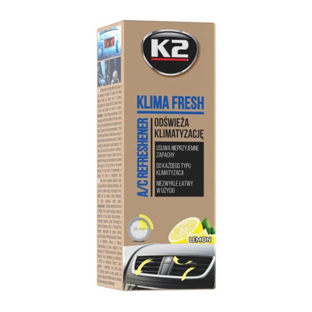 Środek do odświeżania klimatyzacji K2 Klima Fresh Lemon 150ml