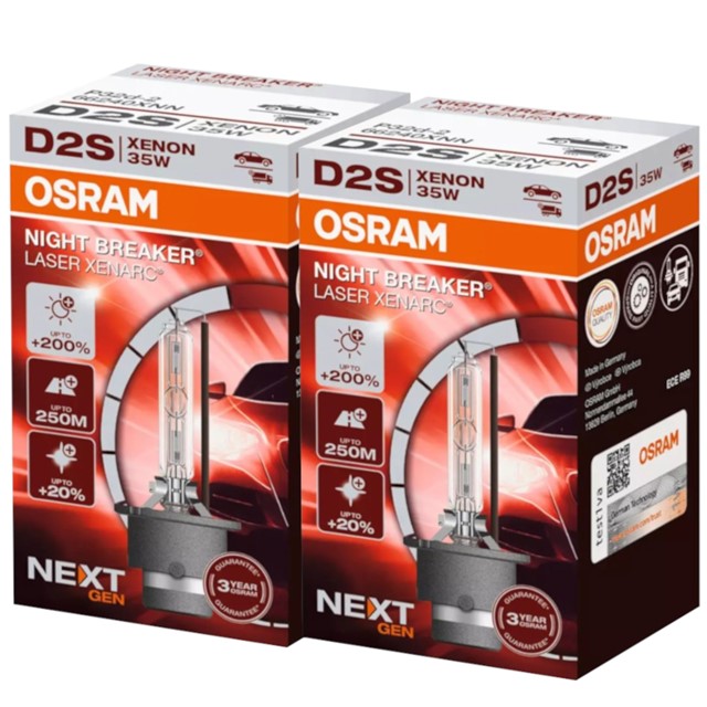 Żarniki D2S OSRAM Night Breaker Laser Xenarc Next Generation 85V 35W