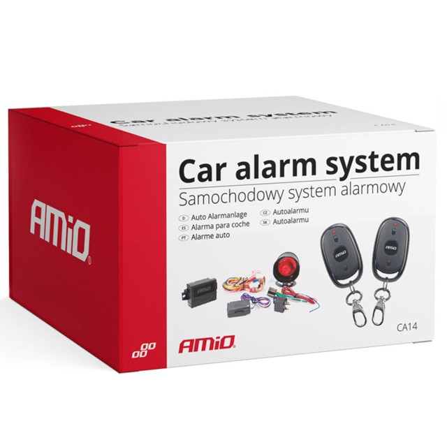 Alarm samochodowy AMIO CA14  (z 2 pilotami)