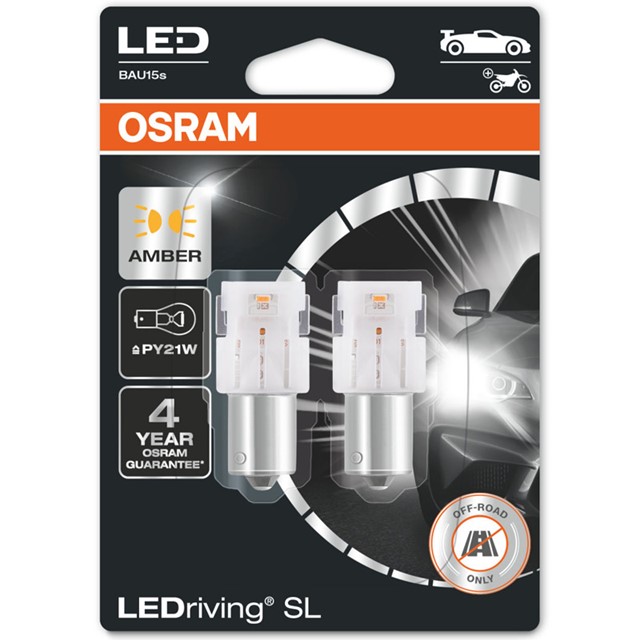 Żarówki LED OSRAM LEDriving SL PY21W BAU15s (pomarańczowe)