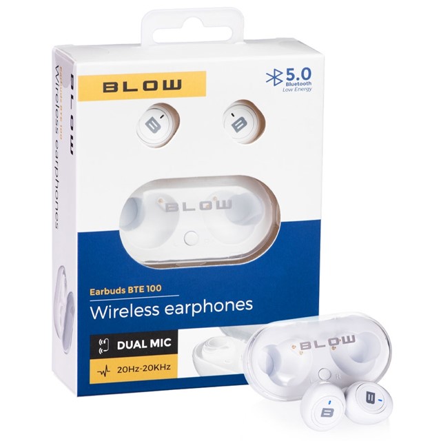 Słuchawki bezprzewodowe BLOW Earbuds BTE100 Bluetooth 5.0