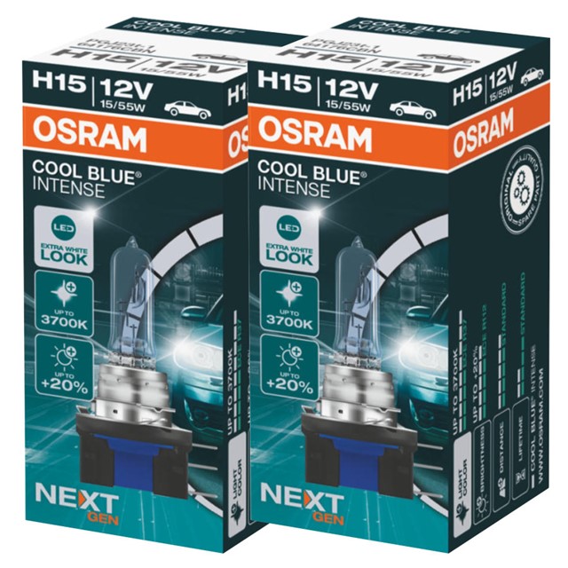 Żarówki H15 OSRAM Cool Blue Intense Next Gen 12V 15/55W (3700K)