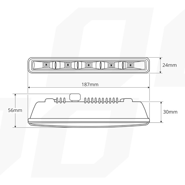 Światła do jazdy dziennej LED AMIO 501HP 1000Lm (automat)