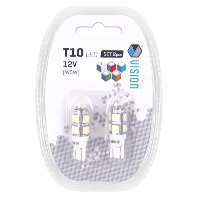 Żarówki LED VISION W5W T10 12V 9xSMD