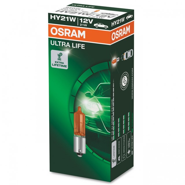 Żarówki HY21W OSRAM Ultra Life BAW9s 12V 21W (10 sztuk)