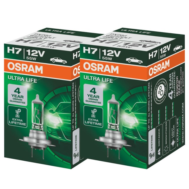 Żarówki H7 OSRAM Ultra Life 12V 55W (2 sztuki)