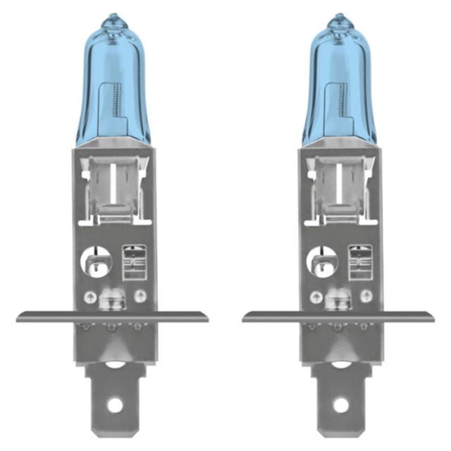 Żarówki H1 NEOLUX Blue Light 12V 55W (4000K - wygląd ksenonowy, niebieska powłoka, homologacja ECE)