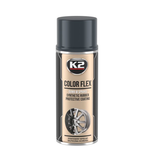 Guma w sprayu K2 Color Flex 400ml (carbon)