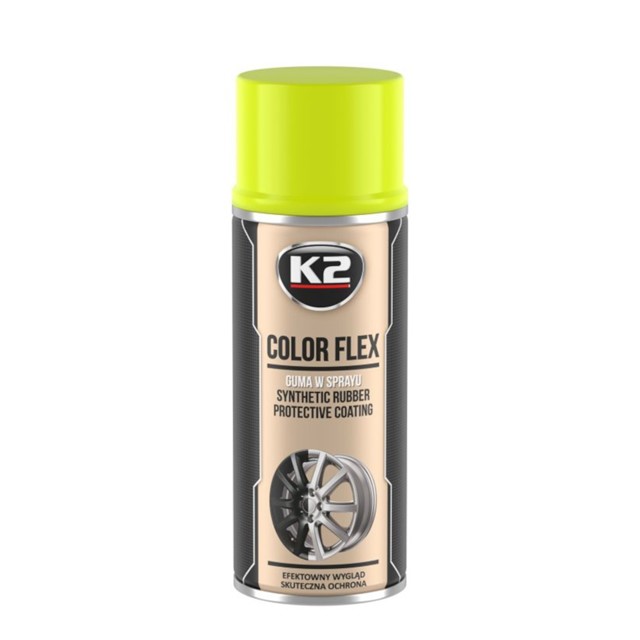 Guma w sprayu K2 Color Flex 400ml (żółty)