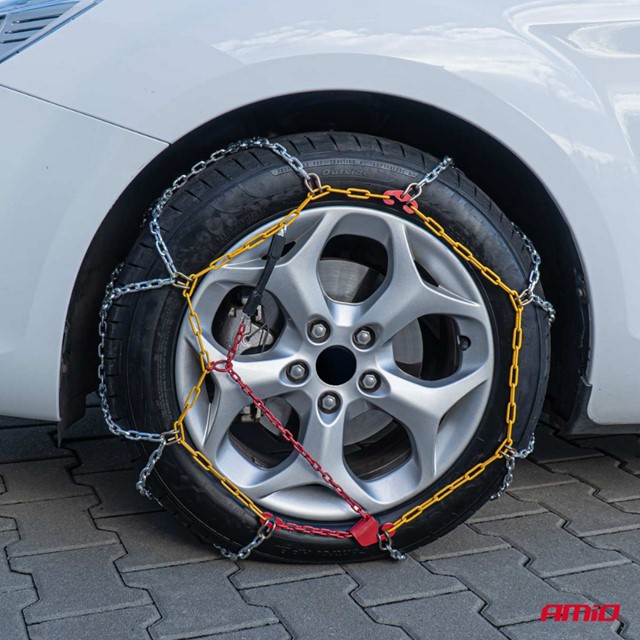 Łańcuchy śniegowe na koła AMiO KN-50 12mm do opon 175/65 R14
