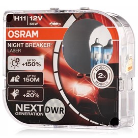 Żarówki H11 OSRAM Night Breaker Laser Next Generation 12V 55W 