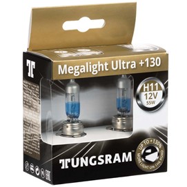 Żarówki H11 TUNGSRAM Megalight Ultra +130% 12V 55W