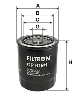 Filtr oleju FILTRON OP 619/1