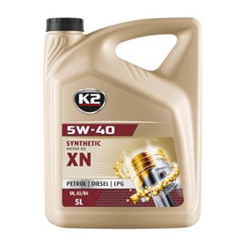 Olej 5W40 K2 Texar XN 5L SN A3/B4 (syntetyczny, PB ON LPG)