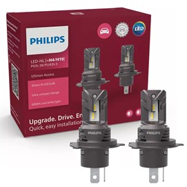 Żarówki LED H4  / H19 PHILIPS Ultinon Access 2500 12V 20W (LED-HL, 6000K, łatwy montaż)