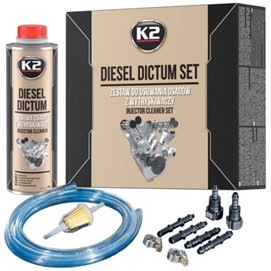 Zestaw do czyszczenia wtryskiwaczy K2 Diesel Dictum 500ml Set
