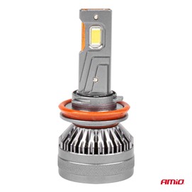 Żarówki LED H8 / H9 / H11 AMiO HP Full Canbus 12V 24V 50W (6500K, 4500lm)