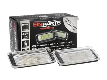 Podświetlenie tablicy rejestracyjnej LED EINPARTS EP09 do Mini R52 Cabrio 2005-2008