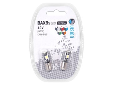 Żarówki LED VISION H6W BAX9s 12V 3xSMD (canbus)