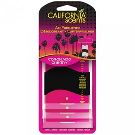Zapach do samochodu CALIFORNIA SCENTS Paper Air Freshener Coronado Cherry (3 szt.)