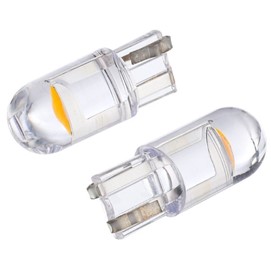 Żarówki LED WY5W T10 12V 1x F10 LED, całoszklana, pomarańczowa, 2 szt.
