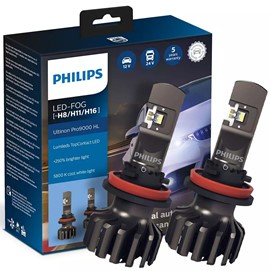 Żarówki LED PHILIPS Ultinon Pro9000 +250% FOG H8 / H11 / H16 12V (5800K)