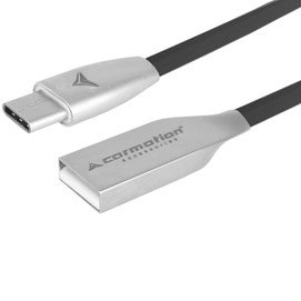 Kabel do ładowania i synchronizacji 100cm USB - USB-C (czarny)