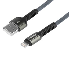 Kabel do ładowania i synchronizacji MYWAY oplot z mikrofibry 200cm USB - Lightning