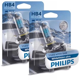 Żarówki HB4 PHILIPS WhiteVision ultra 12V 51W (4200K), 2 sztuki