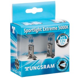 Żarówki H1 TUNGSRAM Sportlight Extreme 12V 55W (5000K) + LED W5W