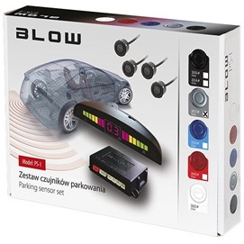 Czujniki parkowania na tył z wyświetlaczem i buzzerem BLOW PS-1 22mm (srebrne)